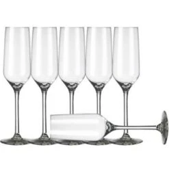 Champagneglazen Carre - 6 Stuks - Glas - 220 Ml