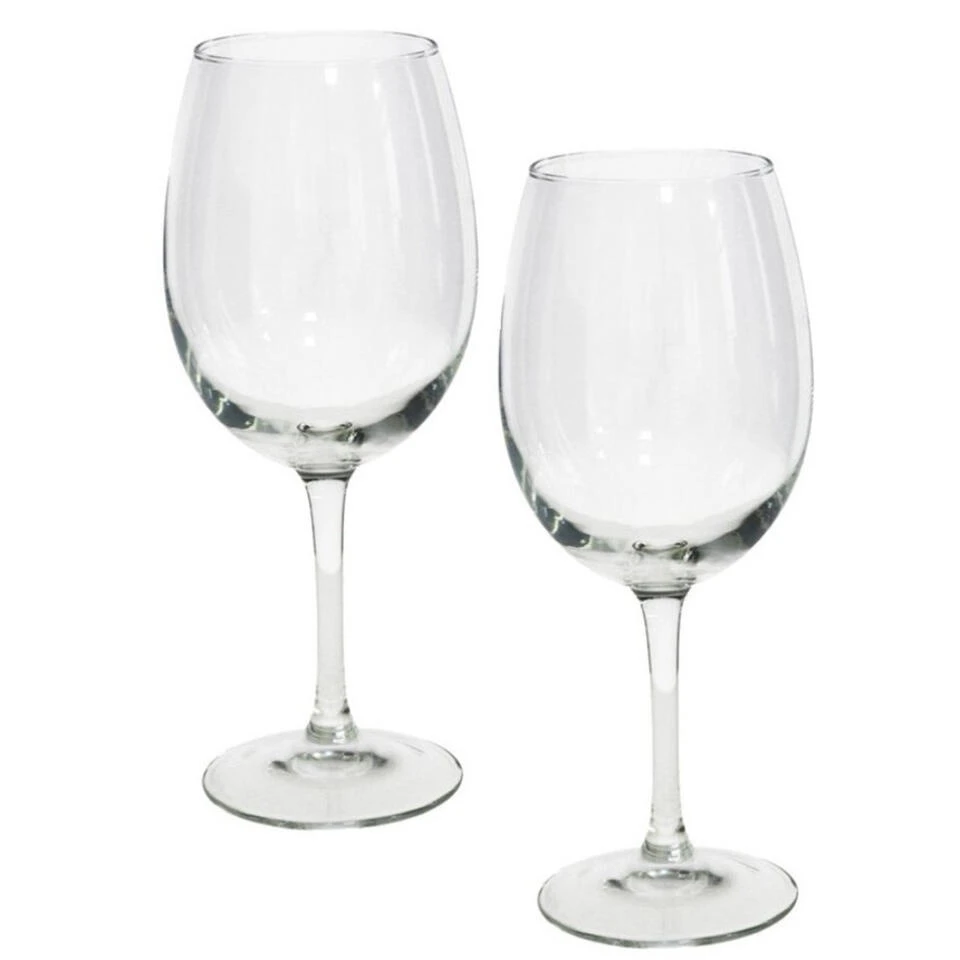 Gerim Wijnglazen - 6 Stuks - Glas - 580 Ml - Voor Rood En Wit