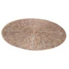 Merkloos Bellatio Design Placemats - 4 Stuks - Rond - Bronskleurig - 38 Cm