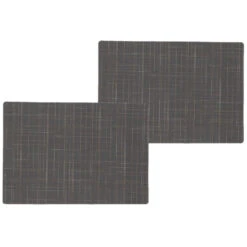Wicotext Placemats - 4 Stuks - Liso - Grijs - 43 X 30 Cm