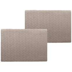 Wicotext Placemats - 4 Stuks - Jaspe - Taupe - 43 X 30 Cm