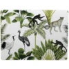 Rechthoekige Placemat Jungle Print Wit Kurk 30 X 40 Cm