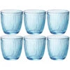Bormioli Rocco Drinkglazen - 6x - Blauw - Tumbler Glas - 290 Ml
