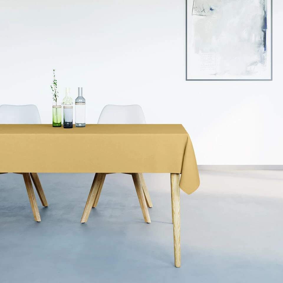 Mistral Home - Tafelkleed Waterafstotend - 150x250 Cm - Mosterdgeel - Afbeelding 2