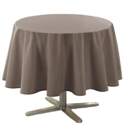 Wicotex Tafellaken - Taupe - Rond - Polyester - 180 Cm