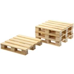 Merkloos Glazenonderzetters - 4 Stuks - Hout - 10 Cm