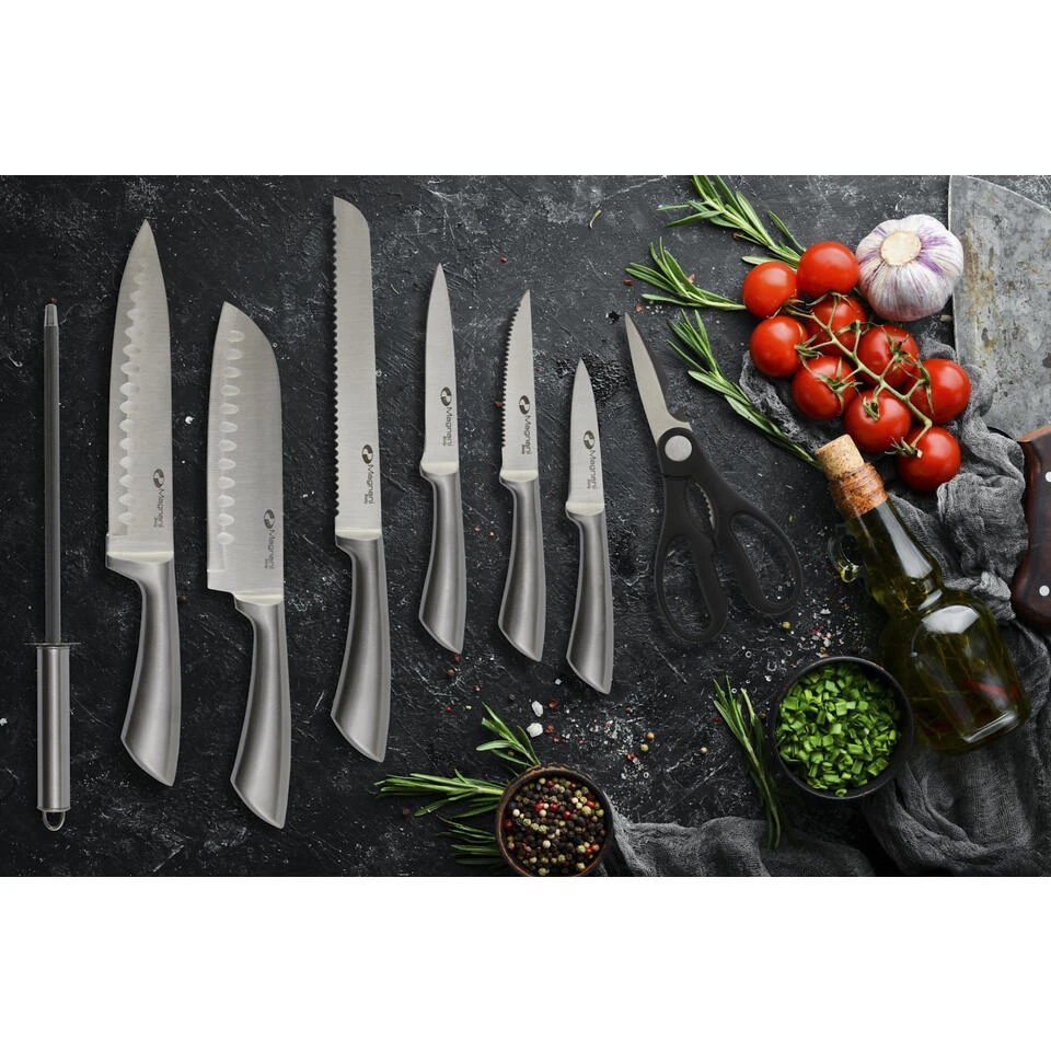 Magnani 8-delige Zilveren Messenset - Afbeelding 3