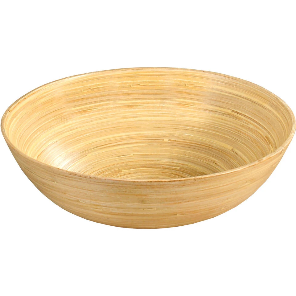Merkloos Kesper Fruitschaal - Bamboe Hout - 30 X 9 Cm