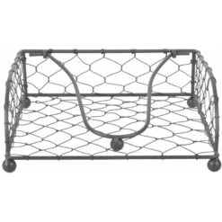 Merkloos Servethouder - Metaal - 18 X 18 X 6 Cm