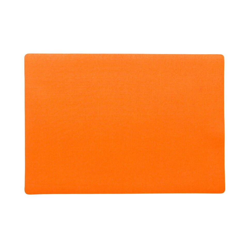 Wicotex Placemat Plain - Luxe - Oranje - 43 X 30 Cm