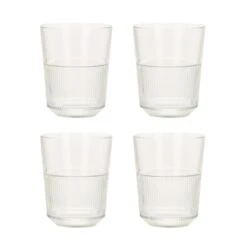 Orange85 Waterglazen 4 Stuks 320 Ml Tijdloos Transparant Vaatwasbestendig