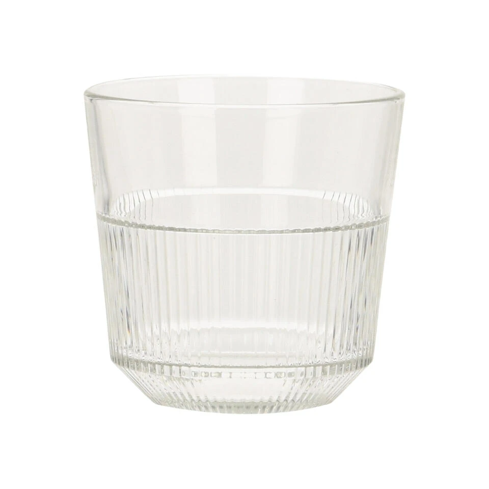 Orange85 Waterglazen 270 Ml Set Van 4 Transparant Glas Stapelbaar - Afbeelding 4