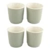 Orange85 Espressokopjes 4 Stuks Mintgroen 90 Ml Porselein