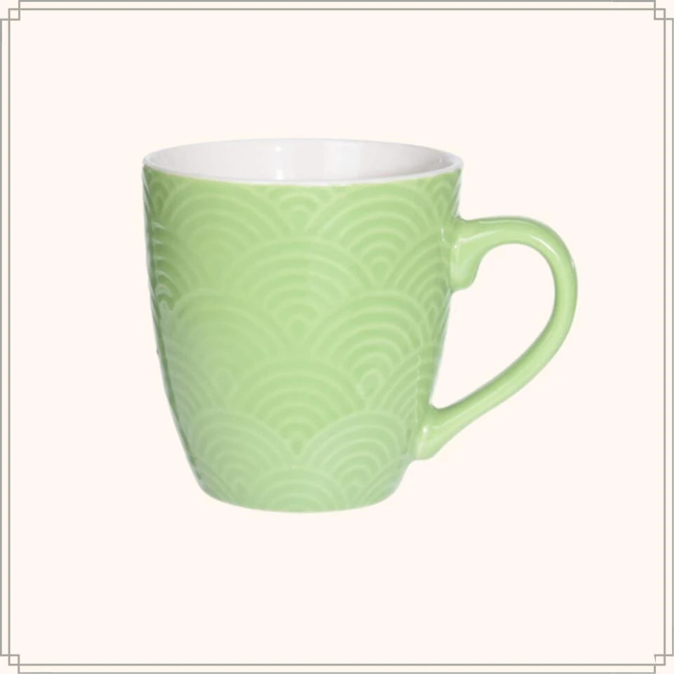 OTIX Porselein Mokken 4 Stuks 380 Ml Thee Mokken Thee Glazen Met Oor Gekleurde - Afbeelding 3