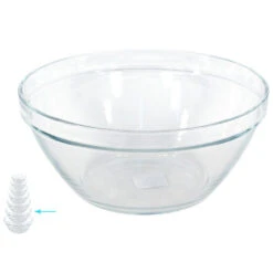 Gerim Saladeschaal Pompei - Glas - 2.5 Liter - 23 Cm