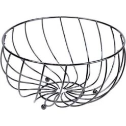 Cosy&Trendy Fruitmand - Zwart - Ø 28 Cm X 14 Cm