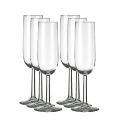 Champagneglazen Bouquet - 6 Stuks - Glas - 230 Ml