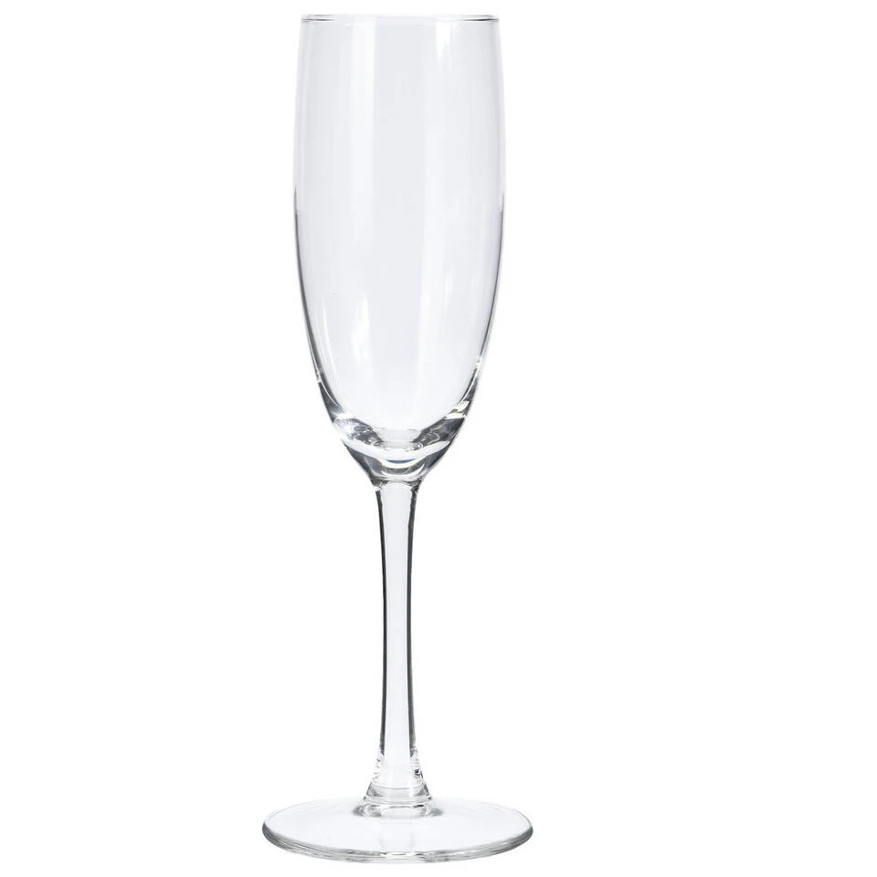 Merkloos Champagneglazen - 4 Stuks - Glas - 180 Ml