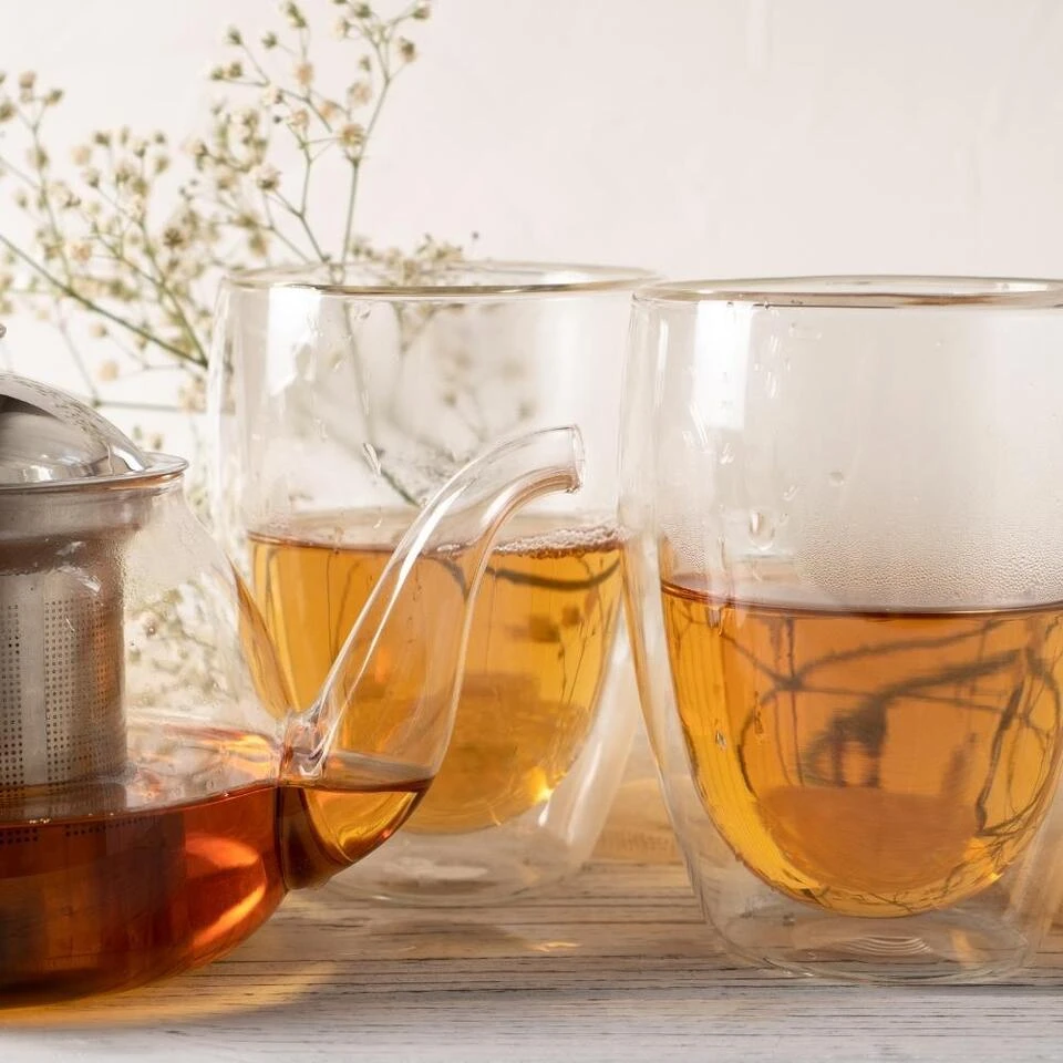 Orange85 Dubbelwandige Koffieglazen Theeglazen Set 6 Stuks Doorzichtig 180ml - Afbeelding 2