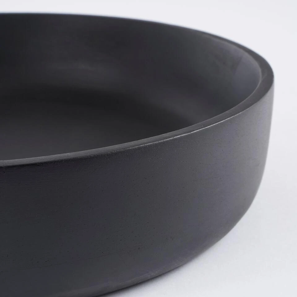 Mica Decorations Tomar Schaal - H6 X Ø26 Cm - Mangohout - Zwart - Afbeelding 2