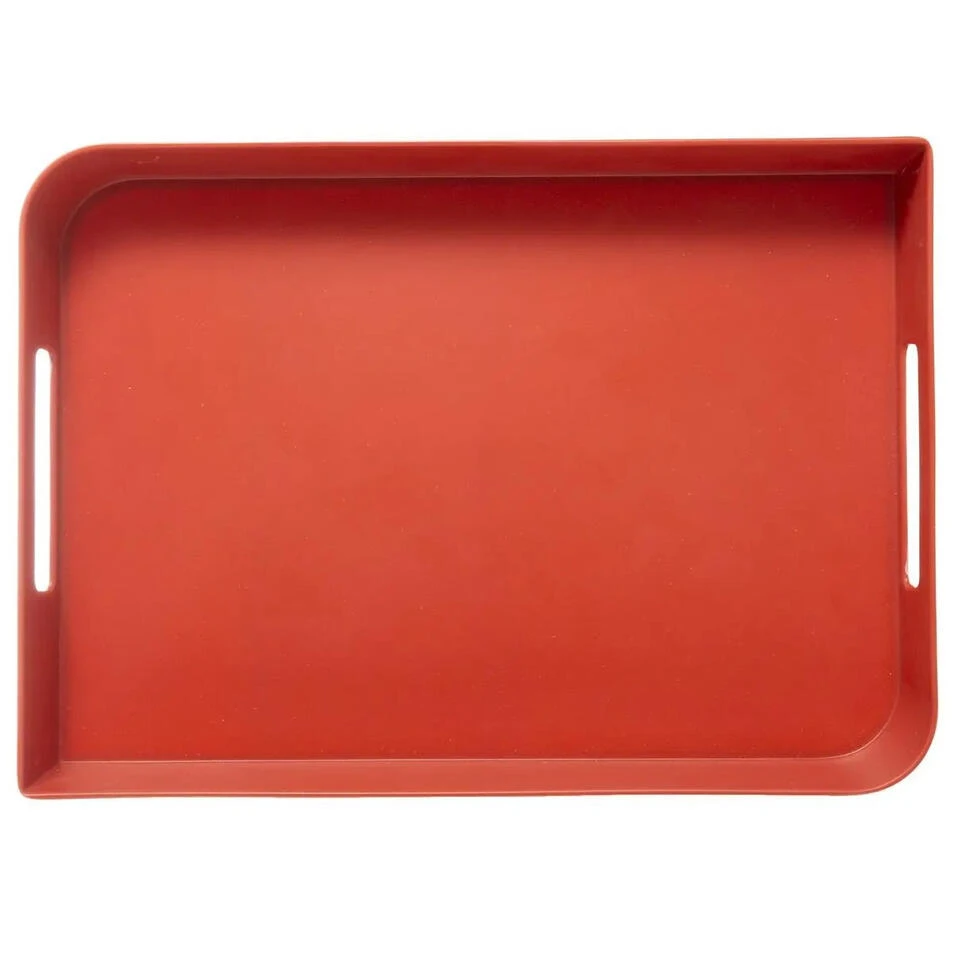 5Five - Dienblad/serveerblad Koraalrood - Met Handvaten - 45 X 30 Cm - Afbeelding 2