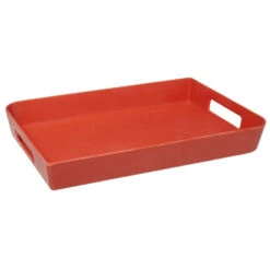 5Five - Dienblad/serveerblad Koraalrood - Met Handvaten - 45 X 30 Cm