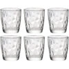 Bormioli Rocco Bormioli Drinkglazen - 6 Stuks - Diamond Dof - Glas - 390 Ml