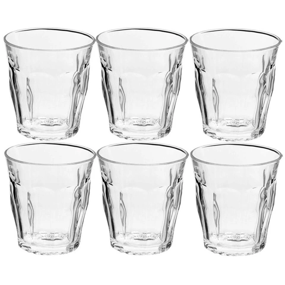 Duralex Drinkglazen Picardie - 6 Stuks - Glas - 310 Ml