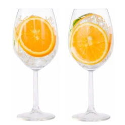 Merkloos Wijnglazen - 4 Stuks - Witte Wijn - Glas - 430 Ml