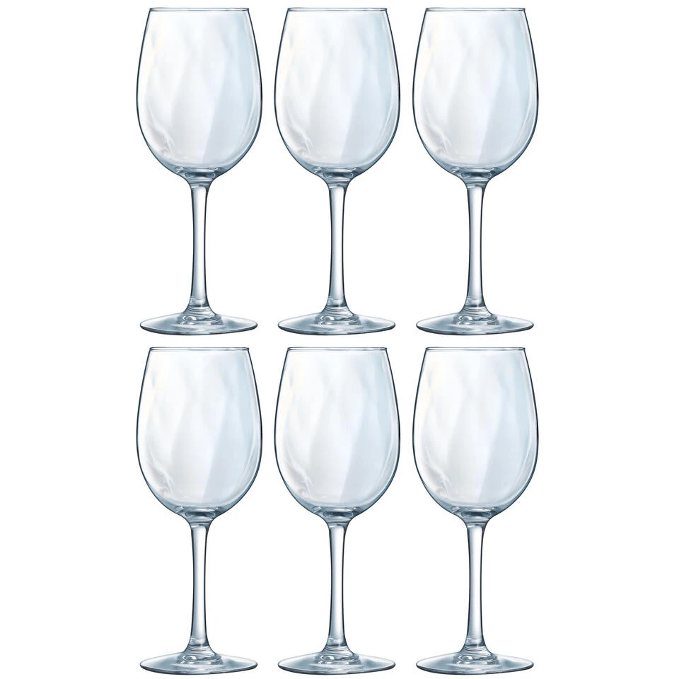 Arcoroc Wijnglazen Dolce Vina - 6 Stuks - Rode Wijn - Glas - 360 Ml