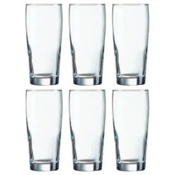 Arcoroc Bierglazen - 12 Stuks - Fluitjes - Glas - 400 Ml