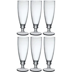 Bormioli Rocco Bierglazen Harmonia - 6 Stuks - Op Voet - 275 Ml