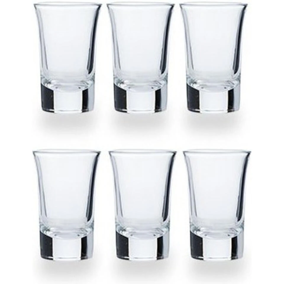 Cosy & Trendy Shotglazen - 6 Stuks - Glas - 35 Ml