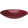 Merkloos Decoratie Schaal/fruitschaal - Glas Rond - Rood - D40 X H7 Cm