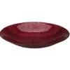 Merkloos Decoratie Schaal/fruitschaal - Glas Rond - Rood - D30 X H6 Cm