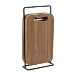 Orange85 Snijplankenset Met Houder 4 Stuks 15 X 6,5 X 27 Cm Bamboe Rechthoekig