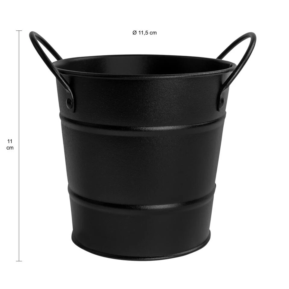 Krumble Friet Emmertje Metaal - Zwart - Afbeelding 2