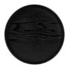 QUVIO Houten Dienblad Rond - Zwart - Maat S (24 Cm)
