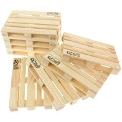 Labyrinth Palette-It - Set Van 8 Houten Onderzetters (12x8 Cm)