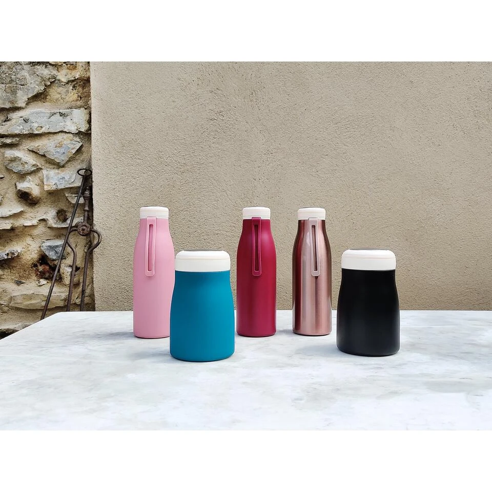 Ecoffee Cup Local Fluff Warm/Koud Dubbelwandig Thermosfles - 500 Ml - Roze - Afbeelding 4