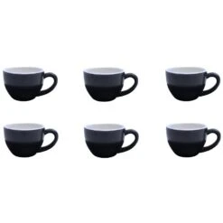 Barista Innovations Nero - Espressokopje - Set Van 6 - 75ml - Mat Zwart