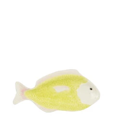 Mica Decorations Bord Vis - L29 X B14 X H2 Cm - Keramiek - Lichtgroen