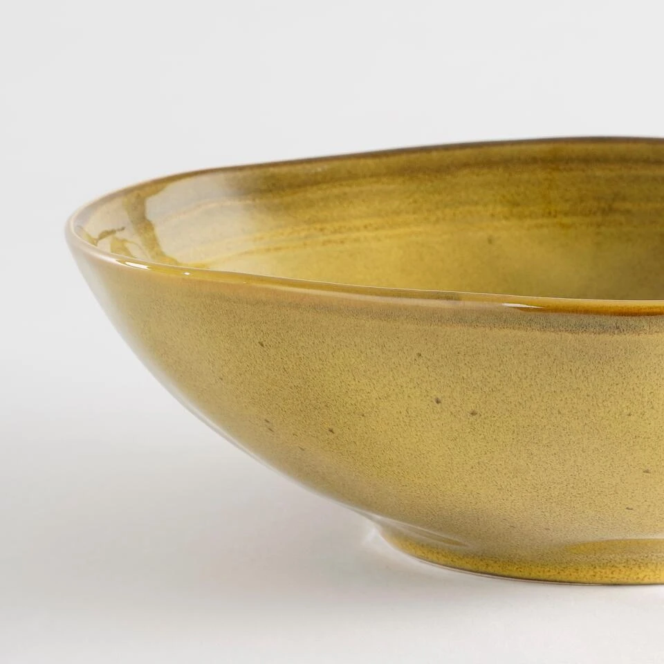 Mica Decorations Tabo Schaal - H7,5 X Ø23,5 Cm - Oker - Afbeelding 2