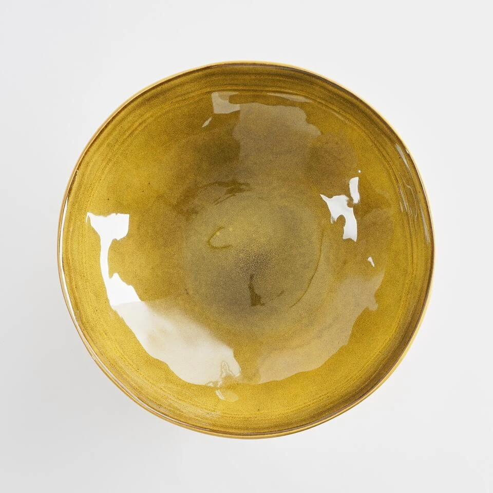 Mica Decorations Tabo Schaal - H7,5 X Ø23,5 Cm - Oker - Afbeelding 3