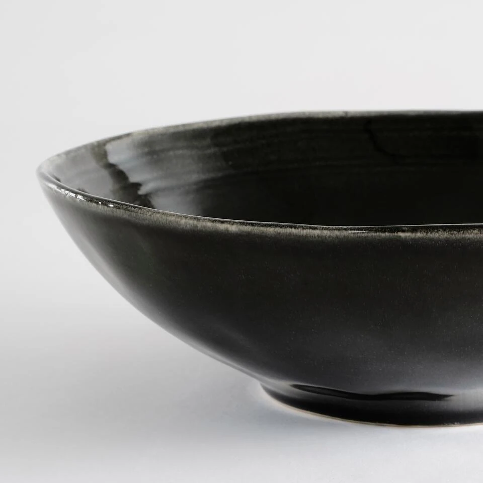 Mica Decorations Tabo Schaal - H9 X Ø30,5 Cm - Zwart - Afbeelding 2