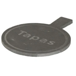 Kinvara Serveerplank - Rond - Van Leisteen - Met Handvat - 19 X 14 Cm