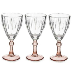 Vivalto - Wijnglazen Exotic Collection Set 6x Op Brons Voet 275 Ml