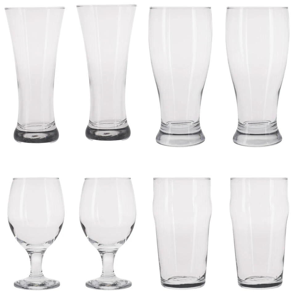 Atmos Fera Speciaal Bierglazen Set - 8x Stuks - 4 Verschillende Soorten - Afbeelding 3
