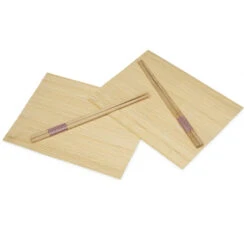 Kinvara Sushi Placemats En Eetstokjes - 2 Pers. - Beige - Sushi Set