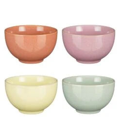 Mica Decorations Rico Schaaltjes - Set Van 4 - Ø14 Cm - Meerkleurig